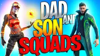 Playing SQUADS In Fortnite With My Youngest Son
