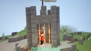 Building mob proof door in Minecraft full tutorial