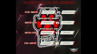Strategy First MLBB Winter Tour Playoff Day 3 (Best of 3 series)
