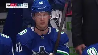 Canucks Fans Chant &ldquo;BRUCE THERE IT IS&rdquo; after Elias Pettersson Goal