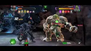 raids Nick fury 12% cap at maestro with half time 600k+ combos | Mcoc raids