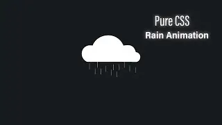 Rain Animation Using HTML and CSS || Pure CSS Animation | CSS Rain Animation Effect | Animation  CSS