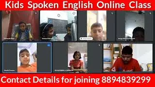 kids Spoken English Online Class || Kids English Class on Google Meet