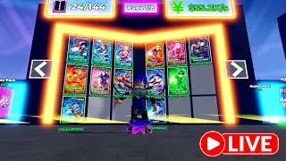​LIVE 🔴 | My Anime Card Collection in Roblox!