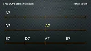 A key Bluse backing track(Shuffle) / A key 블루스 배킹트랙(셔플)