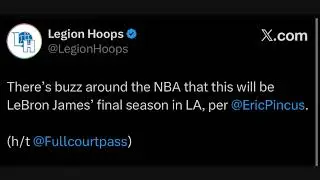 🔴BREAKING NEWS ! LEBRON JAMES LEAVING LAKERS AFTER THIS SEASON!