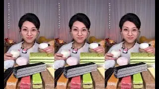 ASMR Mukbang ,Creamy Cake Dessert chocolate cake dessert recipes #jasmine