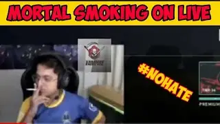 Mortal Caught Smoking On Live Stream!😱 | mortal smoking