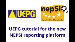 UEPG tutorial for the new NEPSI reporting system - Companies