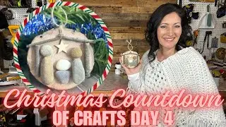 Making a Nativity Ornament Using Rocks & Wood| Christmas Countdown of Crafts Nature Edition Day 4