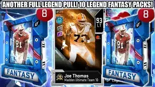 ANOTHER FULL LEGEND PULL! 10 LEGENDS FANTASY PACKS! 8X LEGEND BUNDLE! | MADDEN 20 ULTIMATE TEAM