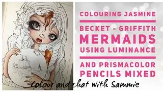 LIVESTREAM Jasmine Becket Griffith coloring/ Sept giveaway & requested flip through of Disney book