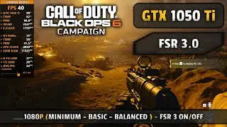 Cod Black Ops 6 (Campaign) On GTX 1050 Ti