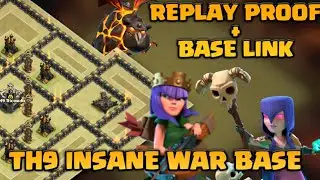 New Town Hall 9 (TH9) Best War Base!  +BASE LINK! (ANTi-AIR & GROUND) +5 Replay Proof!