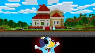 &iquest;QU&Eacute; HAY DEBAJO de la CASA de BLUEY en MINECRAFT? 😱
