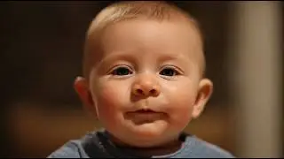Bébé émerveillé