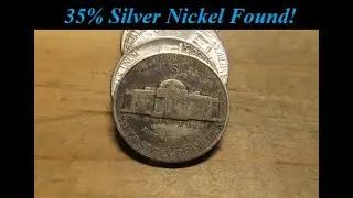 Coin Roll Hunting Nickels -- 35% Silver Nickel Found!