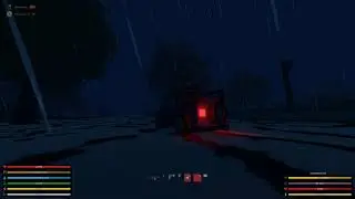 Unturned - 30 seconds of aesthetic driving in rain at night