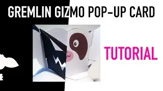 Gizmo Gremlin Pop-up Card - DIY Tutorial and Free Halloween Template