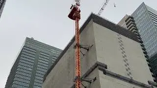 三菱UFJ銀行本館建替工事中の、28階159m「（仮称）M計画」の様子 2025年12月中旬撮影