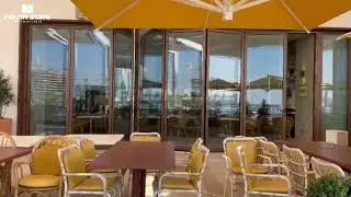 Luxury Restaurant Folding Doors Installation | FoldnSlide UAE | Waterfront Dining Systems Dubai