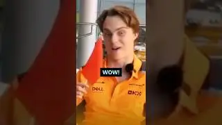 Лэндо подкалывает девушку Оскара 😂 #f1 #formula
