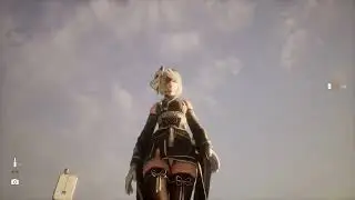 Stellar Blade NG+++ Yorha Uniform 1 picking up a Can