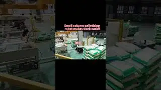 Small column palletizing robot makes work easier#Robot Palletizer#Stacking robot arm