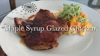 Maple Syrup Glazed Chicken Thigh with Roasted Corn Salad | 楓糖雞扒配烤玉米沙律
