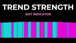Trend Strength as Exit Indicator | MT4 Unique Indicator Analysis | ⏹️​​​​ Exit Indicator # 011