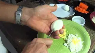 Tipos de corte y decoracion con huevo cocido