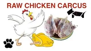 How to make RAW CHICKEN CARCUS FOR DOGS DIY RAW Dog Food Diet - a tutorial by Cooking For Dogs