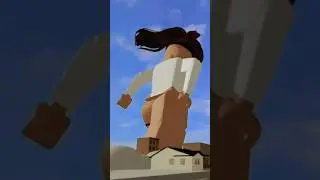 Giantess Belle #roblox #giantess #giantgirl #stomp #city #crush #giantwoman #squish #flatten #giant