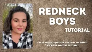 Redneck boys line dance tutorial beginner choreography by Leanne  Lesmeister & Donna Manning