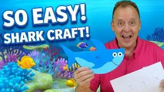 Baby Shark Craft for Kids | Easy Ocean Animal Craft Tutorial 🦈  | 4K
