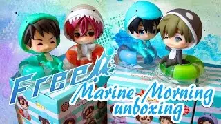 Free! || Marine Morning Figures || Unboxing ( I decapitated Rin!! )