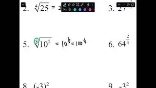 Radical Expressions and Exponent Rules