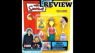 RETRO HELEN LOVEJOY PLAYMATES TOYS THE SIMPSONS FIGURE UNBOXING X REVIEW