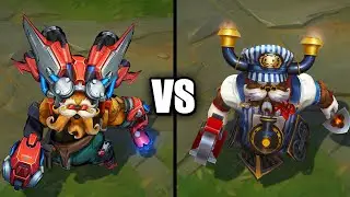 Aegis Frame Ornn vs Choo Choo Ornn Skins Spotlight (League of Legends)