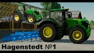 Культивация на Джон Дир. Cultivation of a field on a tractor by John Deere 
