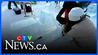 Winterlude ice carving: Public challenge honours Ryan Hill