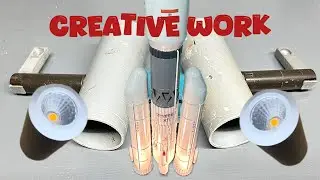 CREATIVE DECORATIVE ROCKET LIGHT #homemadeLight #decorationLight