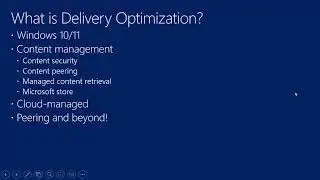 ConfigMgr Current Branch   Caching!  Understanding the Options   Pari IV   Delivery Optimization