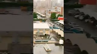 Heavy Rain in Kuwait GCC rain thunderstorm warning #shortsvideo #kuwait #rain