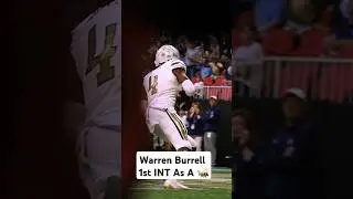 Warren Burrell 1st INT as a Yellow Jacket #baconnetwork #fypシ゚viral #georgiatechfootball #atlanta