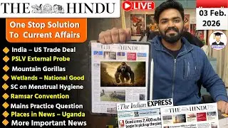 3 February  2026 | The Hindu Newspaper Analysis Today | Editorial Analysis  | Current Affairs Today