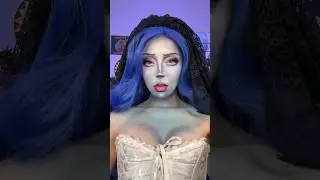 CORPSE BRIDE MAKEUP TUTORIAL 💙 #HalloweenMakeup #HalloweenMakeupTutorial #MakeupTutorial #Makeup