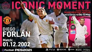 Лучший ЦН PES MOBILE 2021!🔥Обзор на Iconic Moment D.Forl&aacute;n MU(97)!🔴