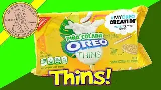 Oreo Pi&ntilde;a Colada Thins Cookies & Gabunomi Melon Soda