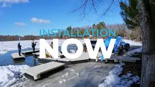 Установка ледового покрытия на плавучем доке Wave Armor!